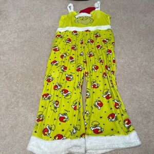 Grinch Themed Yellow Pajama Set